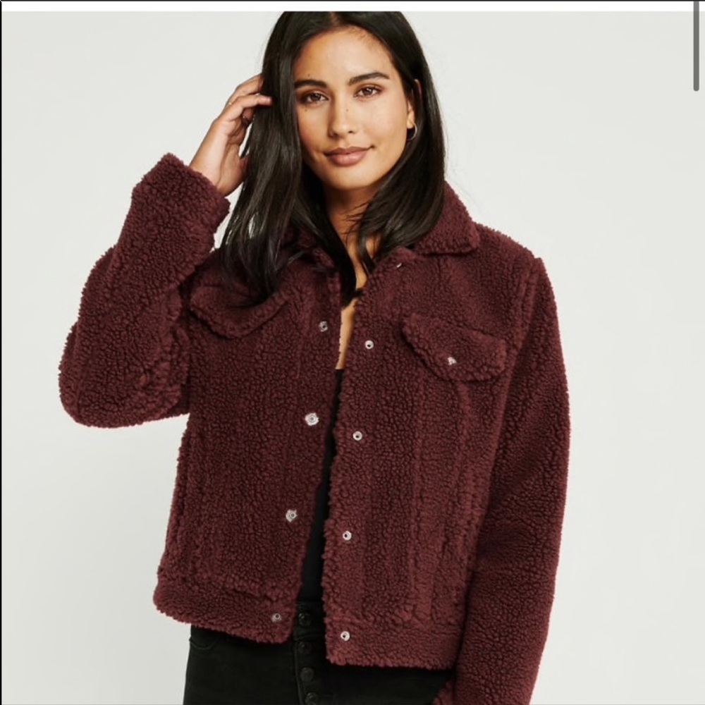 Abercrombie and Fitch Sherpa Trucker Jacket NWOT